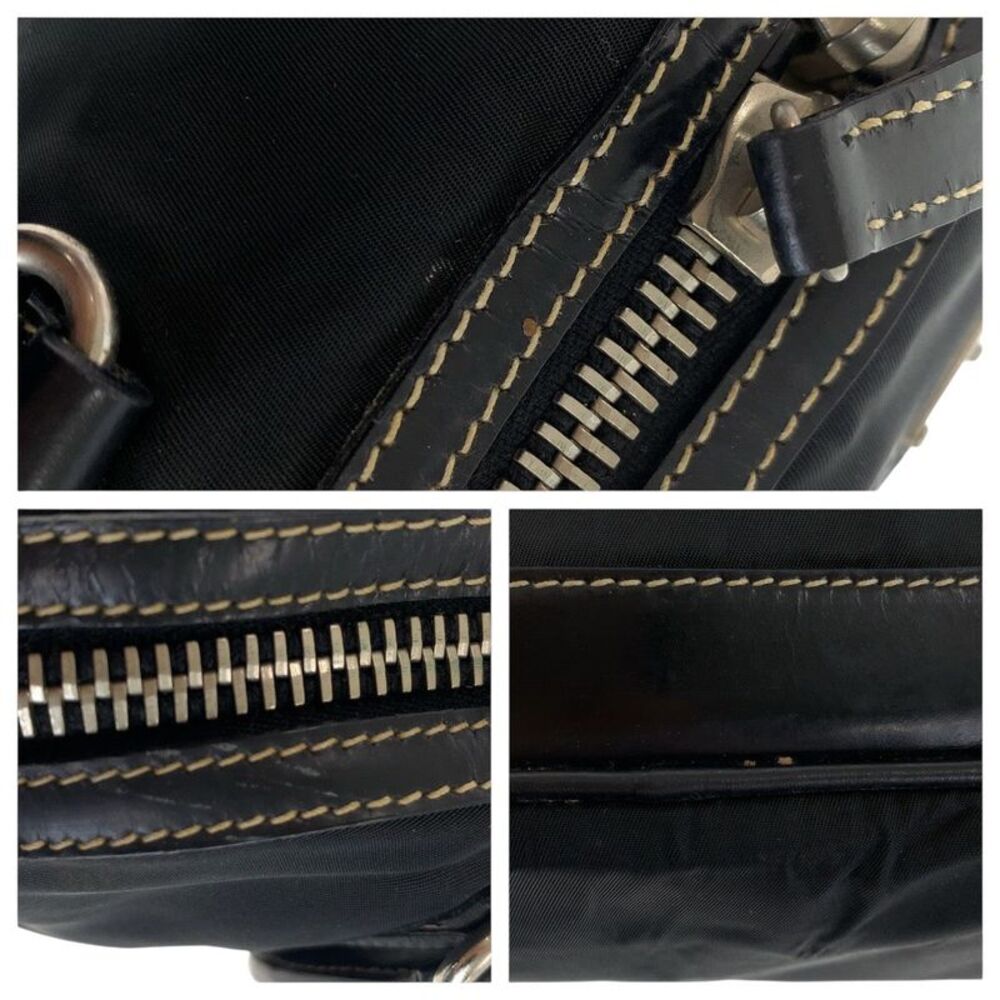 Prada Nylon Leather Tessuto Logo Handbag - Picture 10 of 10